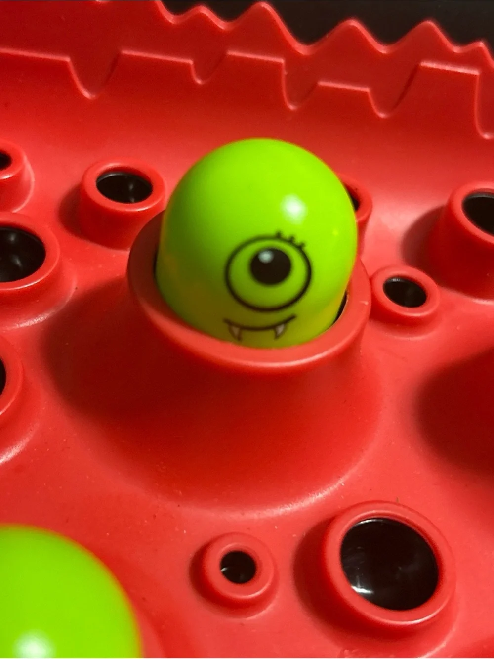Classic Whack-a-Monster Game - Red & Green